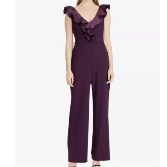 purple evening jumpsuit